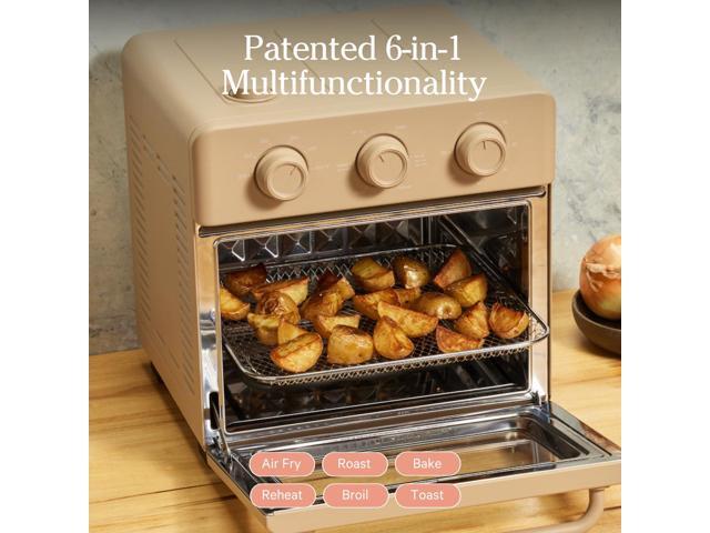 Our Place Wonder Oven 6-in-1 Air Fryer & Toaster Oven with Steam Infusion Compact, Countertop Friendly, Fast Preheat, Multifunctional Air...