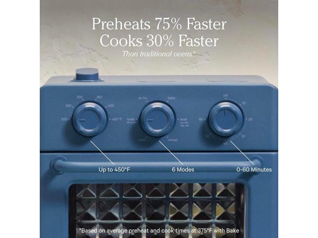 Our Place Wonder Oven 6-in-1 Air Fryer & Toaster Oven with Steam Infusion Compact, Countertop Friendly, Fast Preheat, Multifunctional Air...