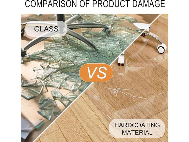Beveled Edge Office Chair Mat for Carpet or Hardwood Floor 36' x 48' Clear Chair Mats for a Smooth Glide and Easy Roll On/Off, Heavy Duty and...