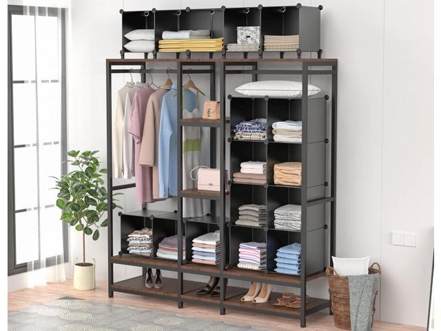 HOMIDEC Closet Organizers and Storage, 12 Cube Storage Organizer, Portable Closet Organization Clothes Shelves for Kids, Closet, Bedroom, Bathroom,...