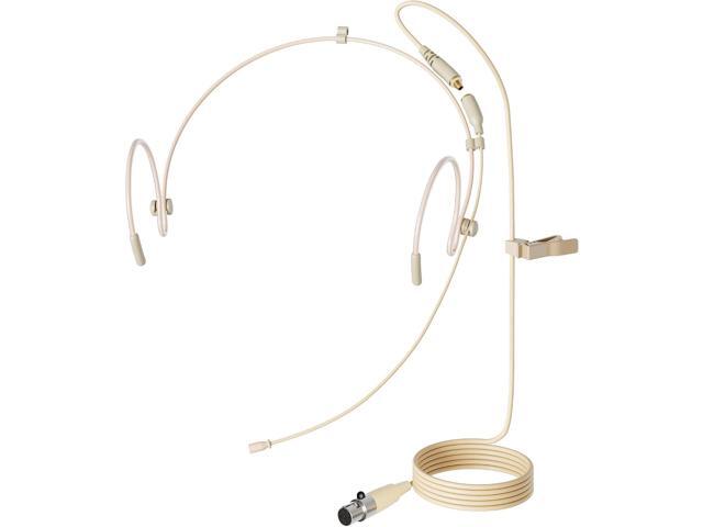 J K Professional Headset/Headworn Microphone MIC-J 071S Compatible with Shure Wireless System - TA4F Microdot Detachable Cable