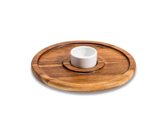 Photos - Salad Bowl / Serving Platter Kalmar Home Chin n Dip with White Ceramic Bowl 749569297581