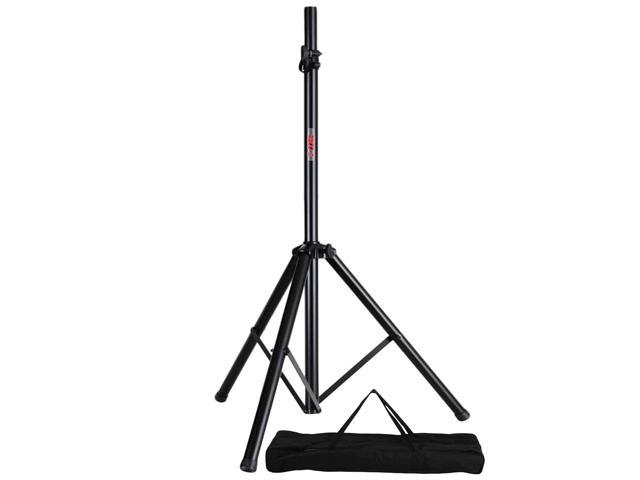 5 Core PA Speaker Stands Adjustable Height Professional Heavy Duty DJ Tripod with Mounting Bracket and Tie; Extend from 40 to 72 inches; Black -...