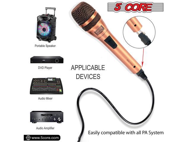 5 Core Microphone Pro Microfono Dynamic Mic XLR Audio Cardiod Vocal Karaoke ND-807 CoppereX