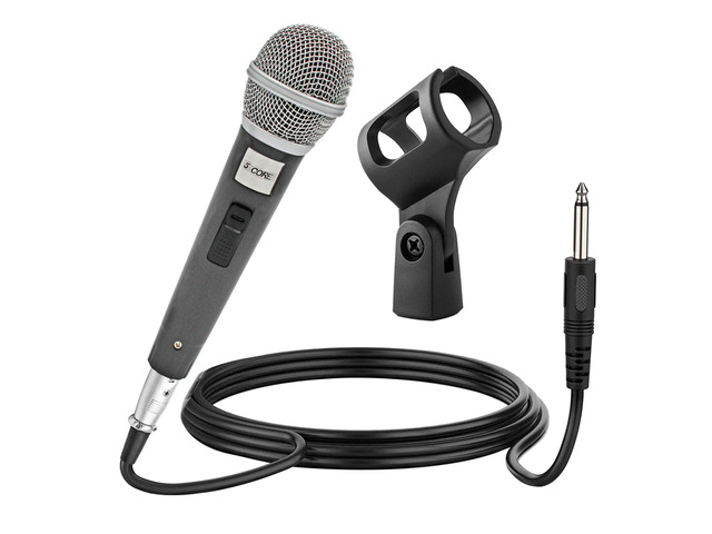5 CORE Premium Vocal Dynamic Cardioid Handheld Microphone Unidirectional Mic with 16ft Detachable XLR Cable to ¼ inch Audio Jack and On/Off Switch...