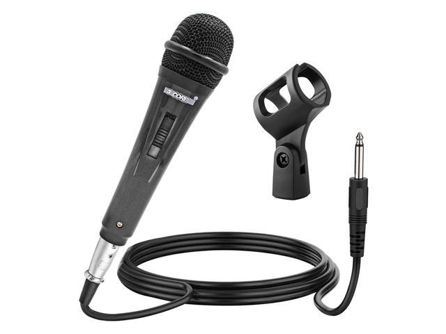 5 CORE Premium Vocal Dynamic Cardioid Handheld Microphone Unidirectional Mic with 16ft Detachable XLR Cable to ¼ inch Audio Jack and On/Off Switch...