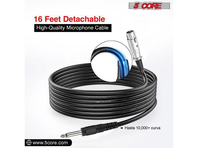 5 CORE Premium Vocal Dynamic Cardioid Handheld Microphone Unidirectional Mic with 16ft Detachable XLR Cable to ¼ inch Audio Jack and On/Off Switch...
