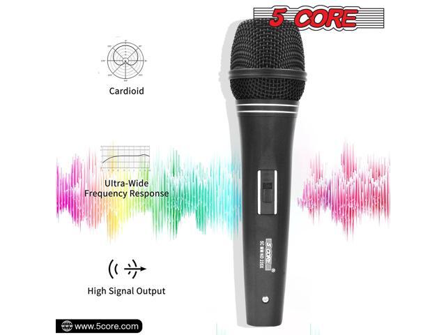 5 Core Professional Microphone Audio Dynamic Cardiod Karaoke Singing Wired Mic Music Recording Karaoke Microphone PM625 Ratings (ND 235X)