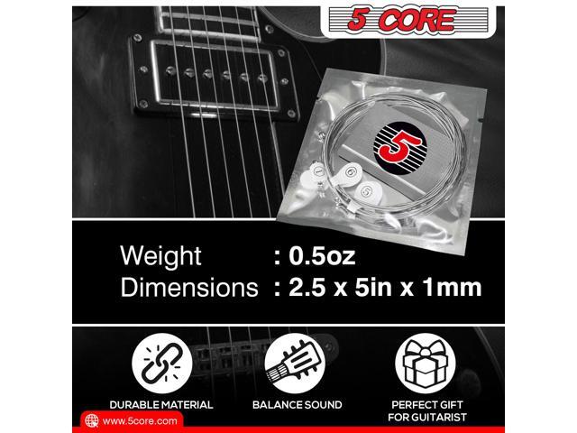 5 Core Nickel Wound Acoustic Electric Guitar Strings; Extra Light; Gauge 0.009-0.042 GS EL