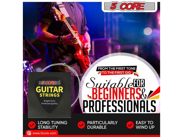 5 Core Nickel Wound Acoustic Electric Guitar Strings; Extra Light; Gauge 0.009-0.042 GS EL