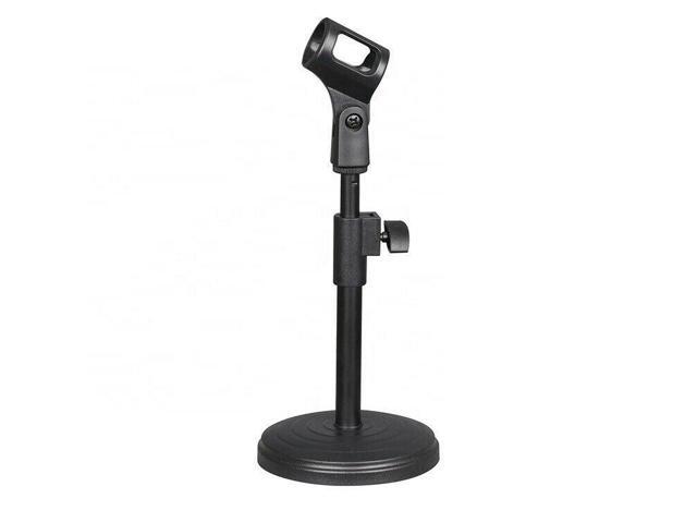Desktop Microphone Stand Table Desk Mic Holder Stands Clip Holder Mount Clamp Round Base Podcast Recording 5Core MS RBS BOOM Ratings Best Deal