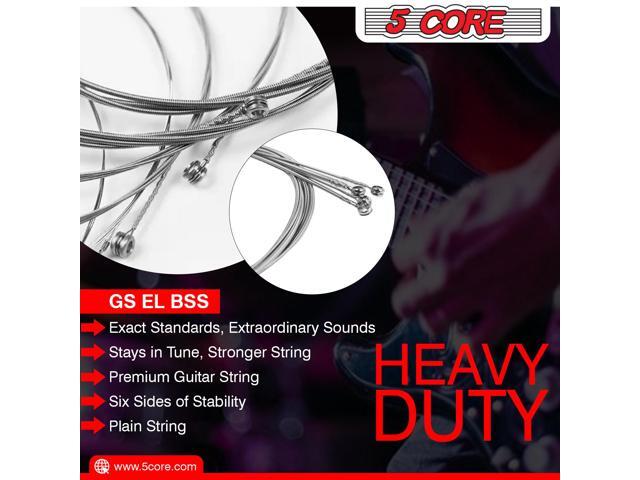 5 Core Electric Guitar Strings; Pure Nickel Guitar Strings .010-.048 Guitar Strings Electric String in 1 set GS EL BSS 4PCS