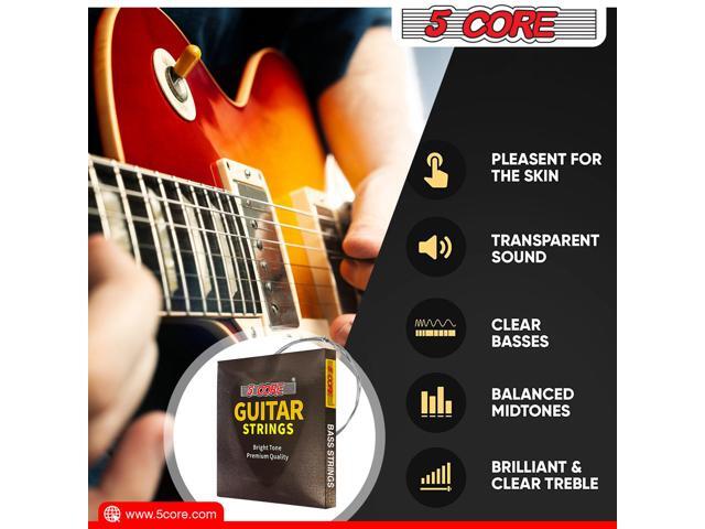 5 Core Electric Guitar Strings; Pure Nickel Guitar Strings .010-.048 Guitar Strings Electric String in 1 set GS EL BSS 4PCS