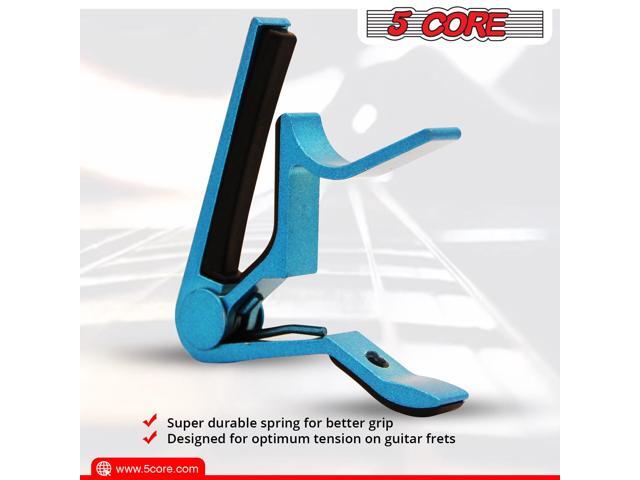 5 Core Guitar Capo Acoustic Clip Guitar String Instrument Clamp Fret Electric Guitar Accessories Kapo Guitar Neck CAPO BLUE