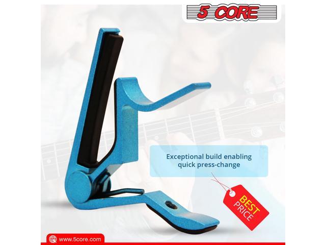 5 Core Guitar Capo Acoustic Clip Guitar String Instrument Clamp Fret Electric Guitar Accessories Kapo Guitar Neck CAPO BLUE