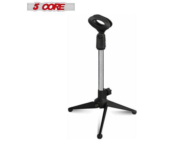 Mini Microphone Stand Tripod Universal Adjustable Desk Microphone Stand Portable Foldable Table Top Desktop Stand with Small Plastic Microphone...