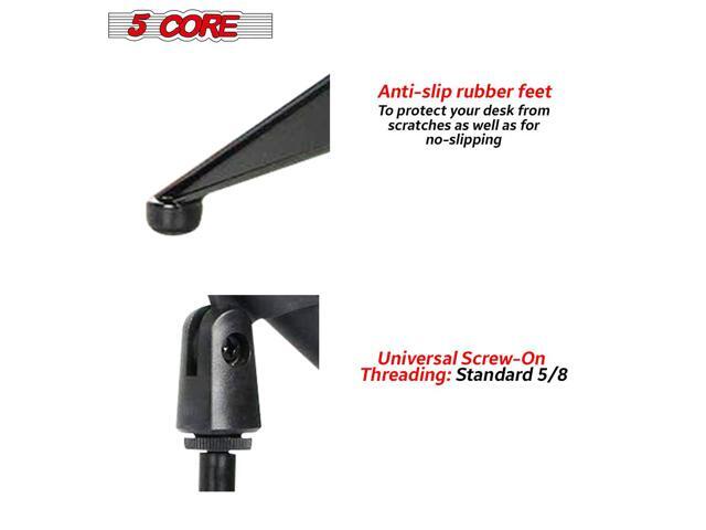 Mini Microphone Stand Tripod Universal Adjustable Desk Microphone Stand Portable Foldable Table Top Desktop Stand with Small Plastic Microphone...