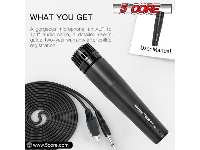 5Core Microphone Professional Audio Dynamic Cardiod Karaoke Singing Wired ND-57X