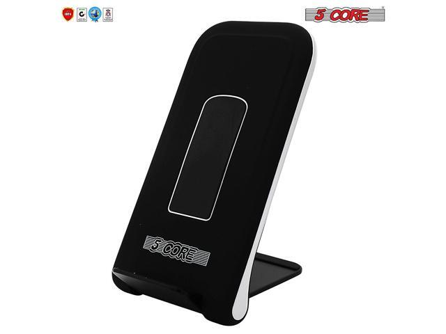 Dock Stand Charger Wireless Black & White 1 Pair Qi 15W Wire Less Fast Charger Pad Stand Quick Charging 5 Core CDKW03