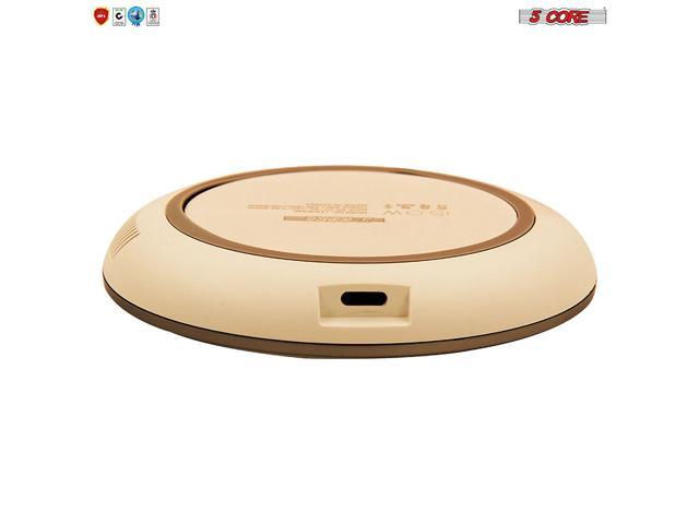 Wireless Fast Charger Pad Qi 15W Boost Charge for iPhone Samsung Slim Wire Less Charging USB-C 2020 White 5 Core CDKW04 W