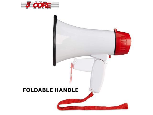 Megaphone Speakers Blow Horn Pro Loud Speaker Bullhorn Handheld Siren Voice Recording 6R
