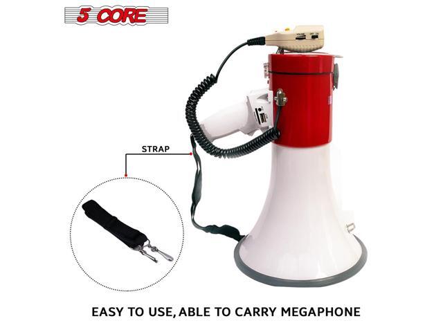 Megaphone Speakers Blow Horn Pro Sports Event Bull Loud Cheer Speaker Recording 66SF 5 Core