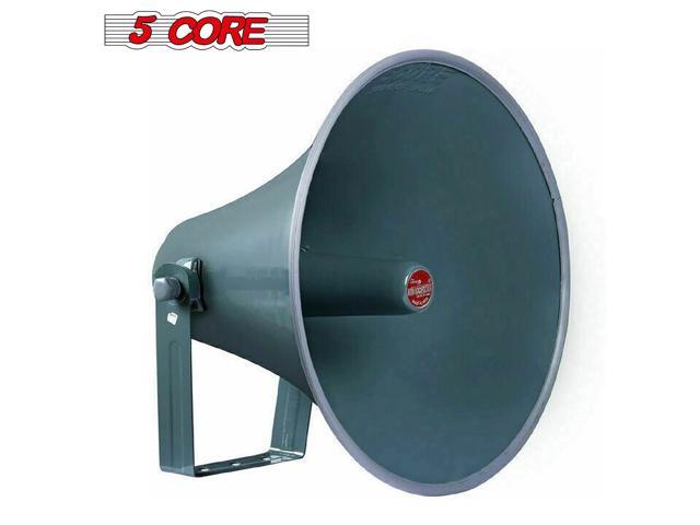 Indoor Outdoor PA Loud Speaker Horn 16 Inch (1000W PMPO) Waterproof 5 Core