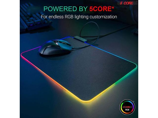 Products Mouse Pad Gaming Large Mousepad RGB LED Desk Mouse Mat Laptop PC Computer Notebook Glowing 12 Modes 5 Core MP 300