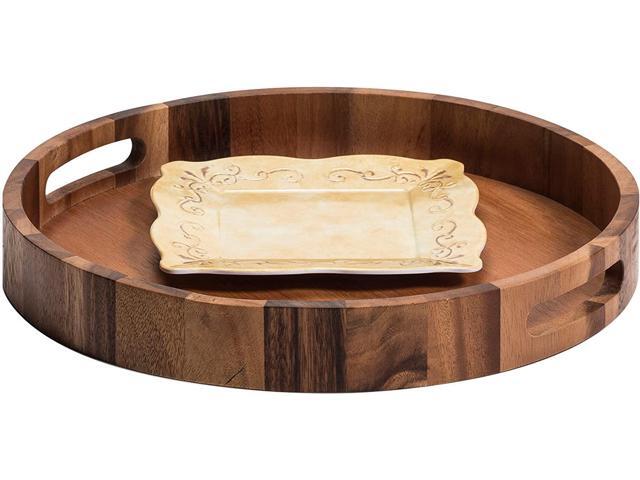 Kalmar Home Extra Large Round Serving Tray - 17'