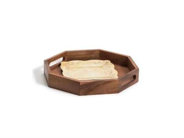 Kalmar Home Medium Octagon Serving Tray - 13'