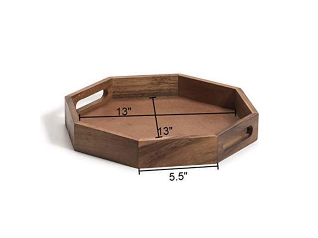 Kalmar Home Medium Octagon Serving Tray - 13'