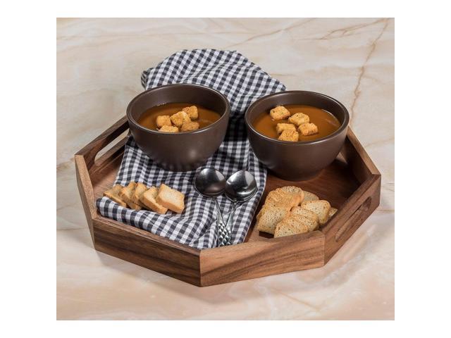 Kalmar Home Extra Large Octagon Serving Tray - 17'