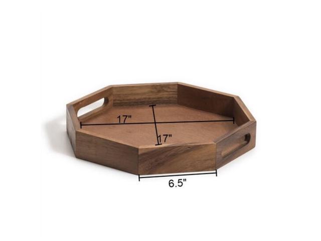 Kalmar Home Extra Large Octagon Serving Tray - 17'
