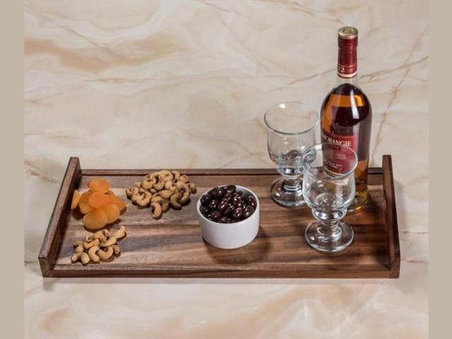 Kalmar Home Long Serving Tray - Solid Bottom