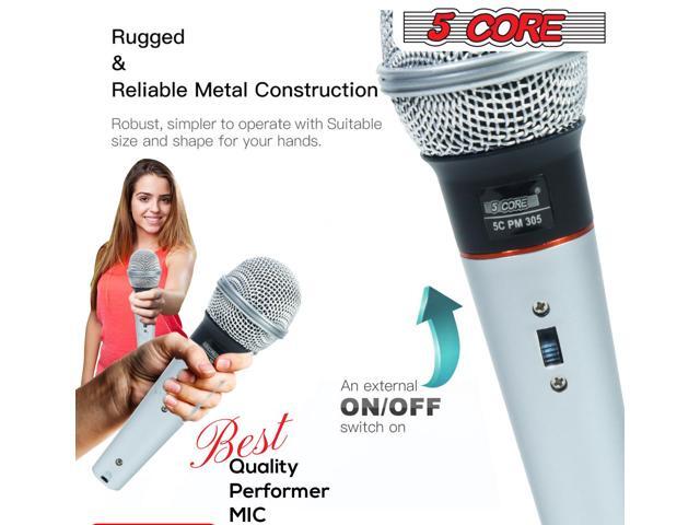 5 Core Professional Microphone Audio Dynamic Cardiod Karaoke Singing Wired Mic Music Recording Karoke Microphone PM305