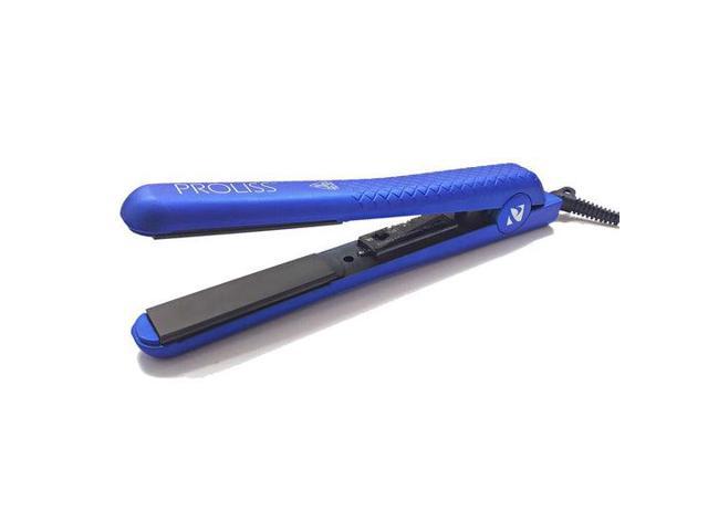 Proliss Infusion 1' Single Pass 100% Solid Ceramic Flat Iron - Diamond Collection - Metallic Blue