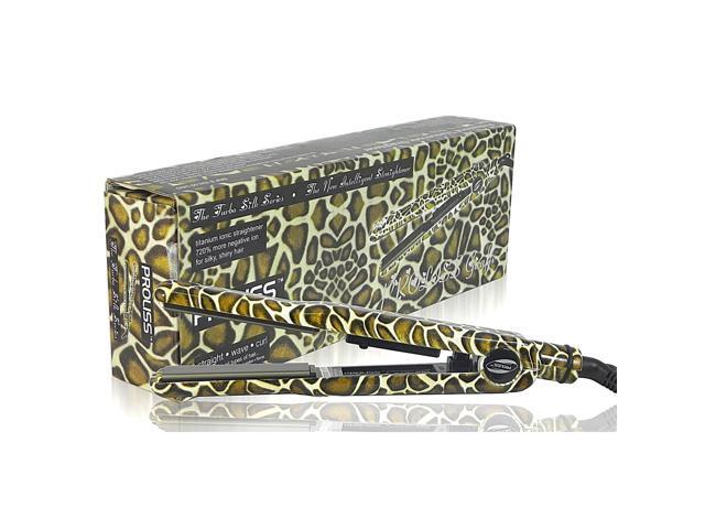 Proliss Turbo Silk 1' Tourmaline-Infused Ceramic Single Pass Flat Iron - Limited Edition - Giraffe