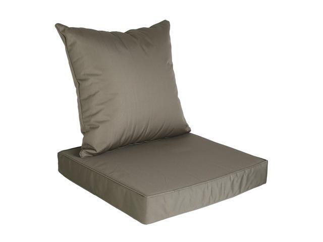 Fresh Fab Finds Outdoor Seat Cushion Set Waterproof Removable Cover - Dark Gray - One size