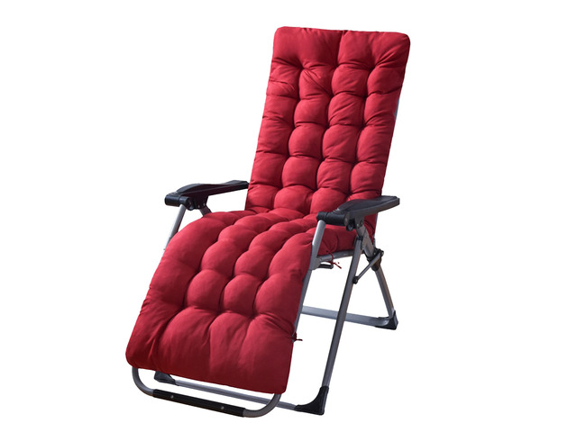 Fresh Fab Finds 71x22in Chaise Lounger Cushion for Recliner Chair - Red - One size