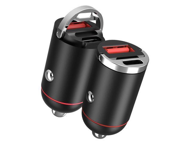 Fresh Fab Finds 2Pcs 100W Dual USB Type-C Car Charger QC4.0 PD3.0 - Black - One size
