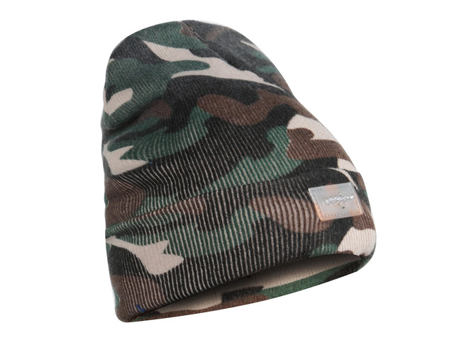 Fresh Fab Finds Unisex 5 LED Knitted Beanie Winter Warm Hat Camping Jogging Running Cap Headlamp - Camouflage One size
