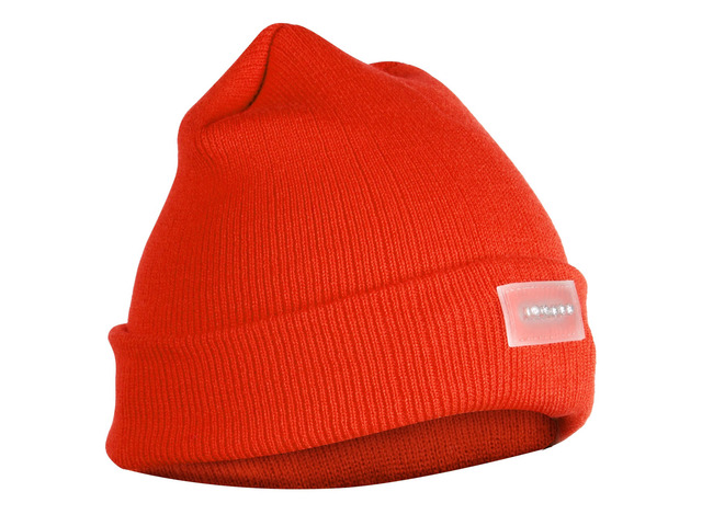 Fresh Fab Finds Unisex 5 LED Knitted Beanie Winter Warm Hat Camping Jogging Running Cap Headlamp - Orange One size