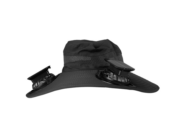 Fresh Fab Finds Outdoor Wide Brim Sun Hat With 2 Rechargeable Fans Solar Powered 3 Wind Speeds UPF50+ Breathable Waterproof Nylon Mesh Outdoor Hat...