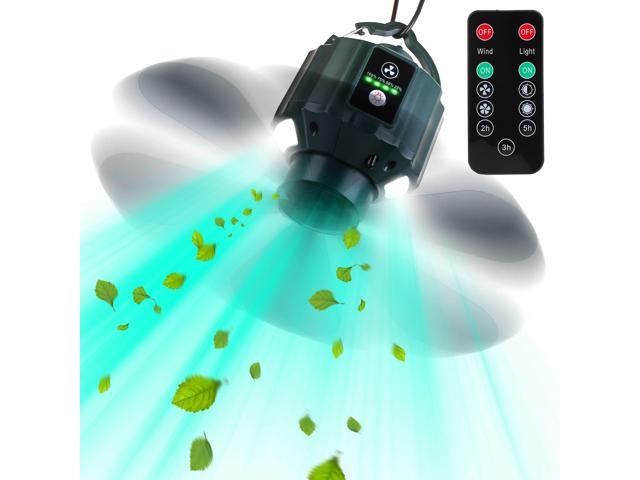 Fresh Fab Finds Portable Camping Ceiling LED Fan 10400mAh USB Battery Powered Hanging Tent Lantern Fan Power Bank with 3 Fan Speed 3 Light...