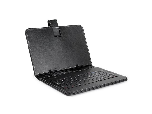 Fresh Fab Finds 7.9in Protective Keyboard Case w/ Keyboard PU Leather Back Stand Tablet Cover via USB 2.0 Cable Black One size