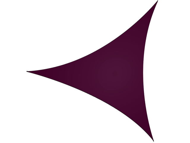 Fresh Fab Finds Triangle Shade Sail Patio Cover Awning for Outdoor Playground - Purple - 13in