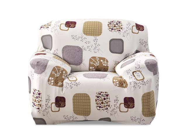 Fresh Fab Finds Printed Stretch Sofa Cover Furniture Protector Slipcover - Multi - 1-Seat