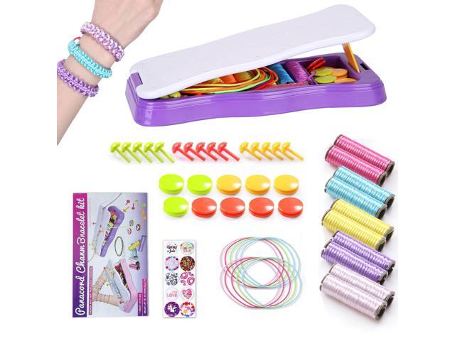 Fresh Fab Finds DIY Bracelet Making Kit Arts & Crafts Gift for Girls Age 612 - Purple - One size