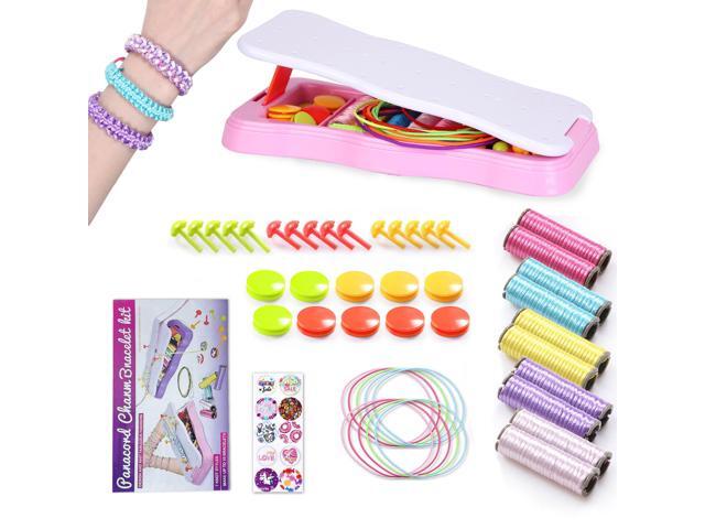 Fresh Fab Finds DIY Bracelet Making Kit Arts & Crafts Gift for Girls Age 612 - Pink - One size