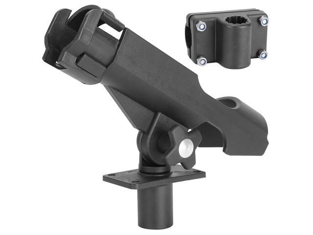 Fresh Fab Finds Boat Fishing Rod Holder 360° Rotatable w/ Clamp Mount - Black - One size